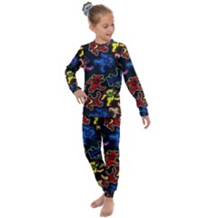 Grateful Dead Pattern Kids  Long Sleeve Set 