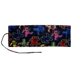 Grateful Dead Pattern Roll Up Canvas Pencil Holder (M)