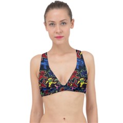 Grateful Dead Pattern Classic Banded Bikini Top