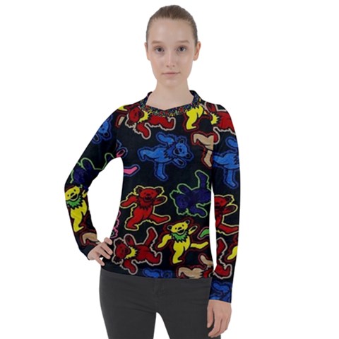 Grateful Dead Pattern Women s Pique Long Sleeve Tee by Semog4