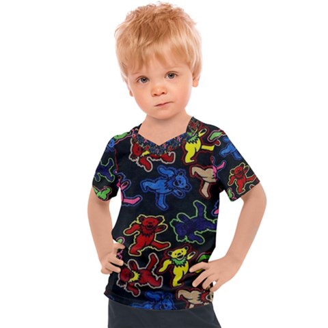 Grateful Dead Pattern Kids  Sports Tee by Semog4