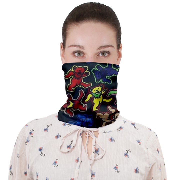 Grateful Dead Pattern Face Covering Bandana (Adult)