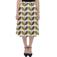 Leaf Plant Pattern Seamless Classic Midi Skirt by Semog4