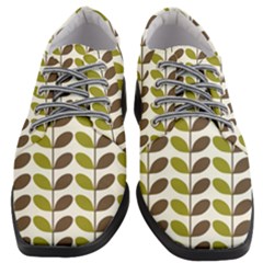 Leaf Plant Pattern Seamless Women Heeled Oxford Shoes by Semog4