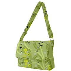 Seamless Pattern Green Garden Full Print Messenger Bag (s) by Semog4