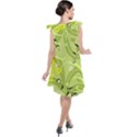 Seamless Pattern Green Garden Tie Up Tunic Dress View2