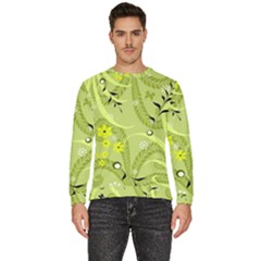 Seamless Pattern Green Garden Men s Fleece Sweatshirt by Semog4