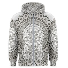 Vector Mandala Drawing Decoration Men s Zipper Hoodie