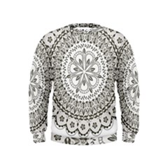 Vector Mandala Drawing Decoration Kids  Sweatshirt