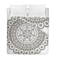 Vector Mandala Drawing Decoration Duvet Cover Double Side (full/ Double Size) by Semog4