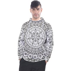 Vector Mandala Drawing Decoration Men s Pullover Hoodie