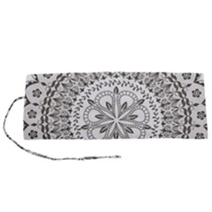 Vector Mandala Drawing Decoration Roll Up Canvas Pencil Holder (s) by Semog4