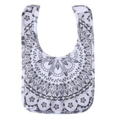 Vector Mandala Drawing Decoration Baby Bib by Semog4