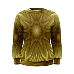 Background Pattern Golden Yellow Women s Sweatshirt by Semog4