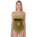 Background Pattern Golden Yellow Camisole Leotard  View1