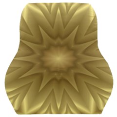 Background Pattern Golden Yellow Car Seat Back Cushion  by Semog4