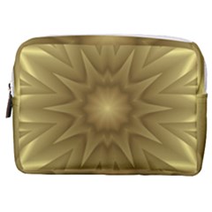 Background Pattern Golden Yellow Make Up Pouch (medium) by Semog4