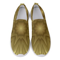 Background Pattern Golden Yellow Women s Slip On Sneakers by Semog4