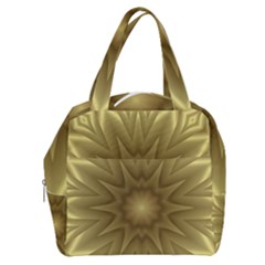 Background Pattern Golden Yellow Boxy Hand Bag by Semog4