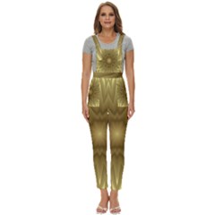 Background Pattern Golden Yellow Women s Pinafore Overalls Jumpsuit by Semog4