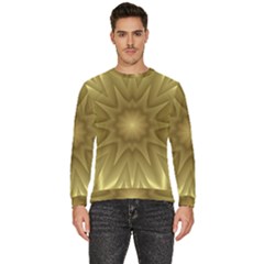 Background Pattern Golden Yellow Men s Fleece Sweatshirt