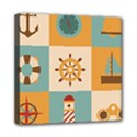 Nautical Elements Collection Mini Canvas 8  x 8  (Stretched) View1