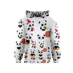 Playing Pandas Cartoons Kids  Pullover Hoodie