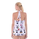 Playing Pandas Cartoons Boyleg Halter Swimsuit  View2