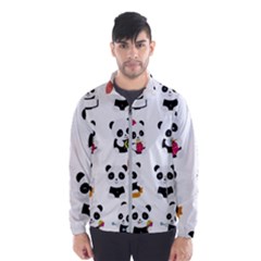 Playing Pandas Cartoons Men s Windbreaker