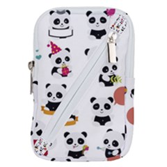 Playing Pandas Cartoons Belt Pouch Bag (small) by Semog4