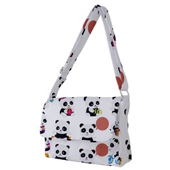 Playing Pandas Cartoons Full Print Messenger Bag (m) by Semog4