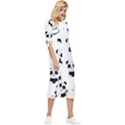 Playing Pandas Cartoons Bow Sleeve Chiffon Midi Dress View3