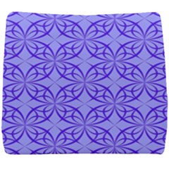 Decor Pattern Blue Curved Line Seat Cushion by Semog4