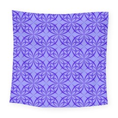 Decor Pattern Blue Curved Line Square Tapestry (large)