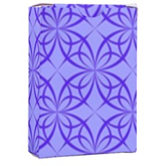 Decor Pattern Blue Curved Line Playing Cards Single Design (rectangle) With Custom Box