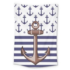 Anchor Background Design Large Tapestry