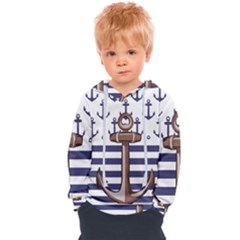 Anchor Background Design Kids  Overhead Hoodie