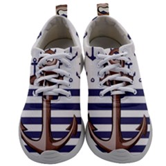 Anchor Background Design Mens Athletic Shoes by Semog4