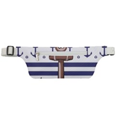 Anchor Background Design Active Waist Bag by Semog4