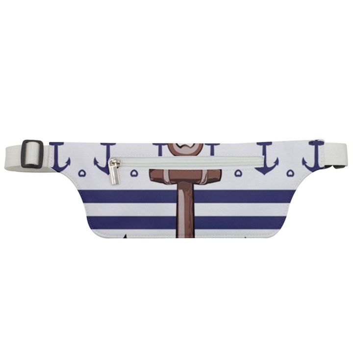 Anchor Background Design Active Waist Bag