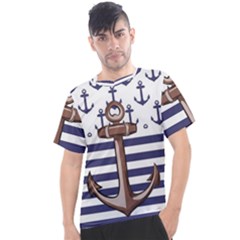 Anchor Background Design Men s Sport Top by Semog4