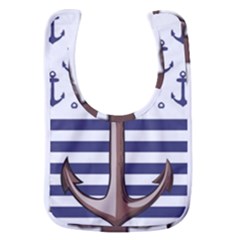 Anchor Background Design Baby Bib by Semog4