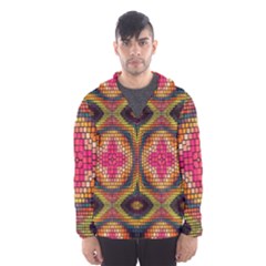 Kaleidoscope Art Pattern Ornament Men s Hooded Windbreaker