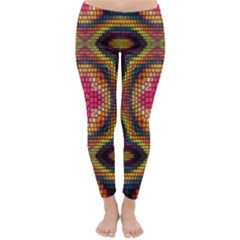 Kaleidoscope Art Pattern Ornament Classic Winter Leggings