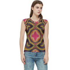 Kaleidoscope Art Pattern Ornament Women s Raglan Cap Sleeve Tee by Semog4