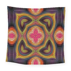 Kaleidoscope Art Pattern Ornament Square Tapestry (large)