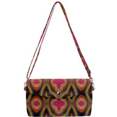 Kaleidoscope Art Pattern Ornament Removable Strap Clutch Bag by Semog4