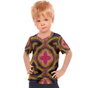 Kaleidoscope Art Pattern Ornament Kids  Sports Tee View1