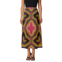 Kaleidoscope Art Pattern Ornament Classic Midi Chiffon Skirt