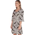 Abstract Seamless Pattern Velour Kimono Dress View2